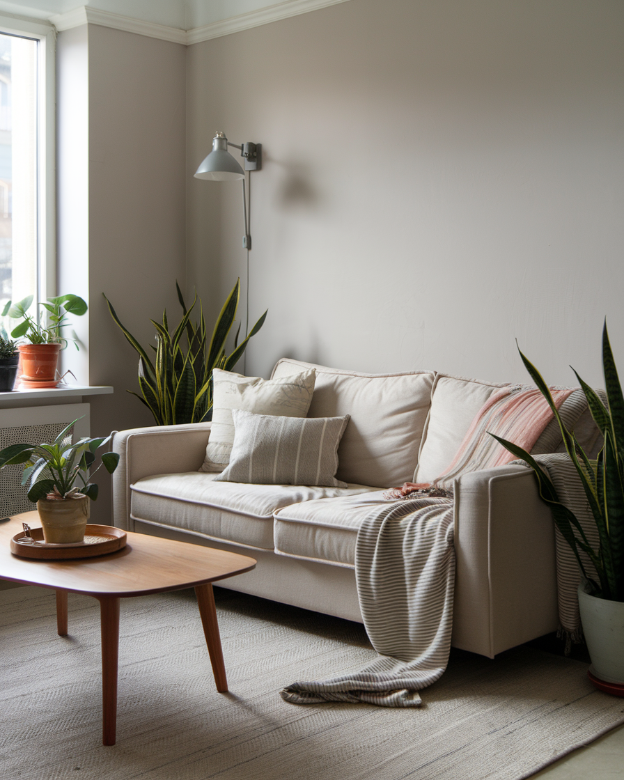 Beautiful view of Small Luxury Apartment Decor With Woven Materials
