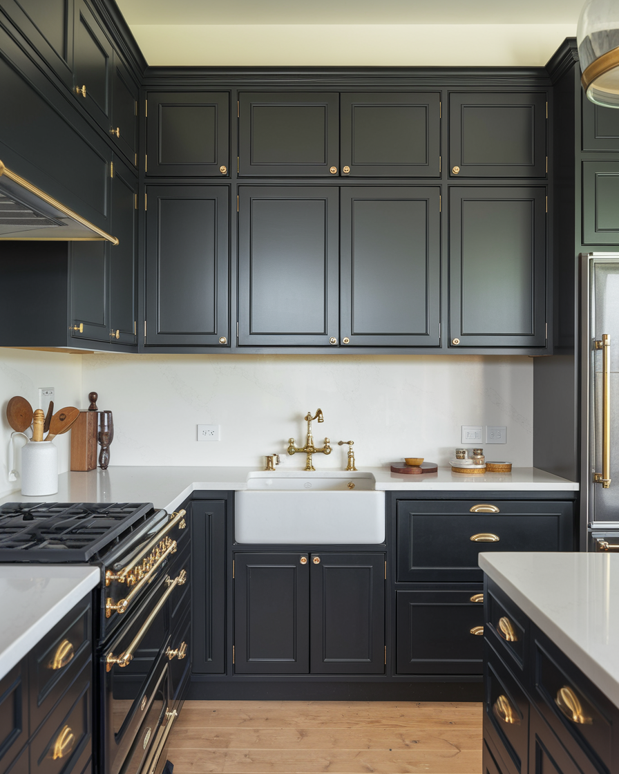 39 Stunning Black Kitchen Cabinets 2025 Ideas – Modern, Rustic & Trendy ...