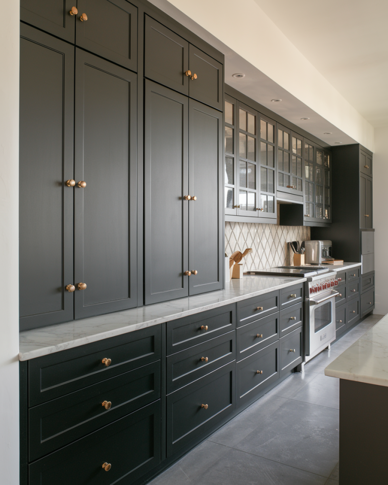 39 Stunning Black Kitchen Cabinets 2025 Ideas – Modern, Rustic & Trendy ...