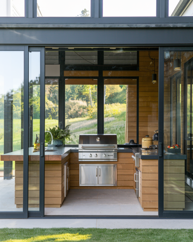 Small Enclosed Outdoor Kitchen Ideas