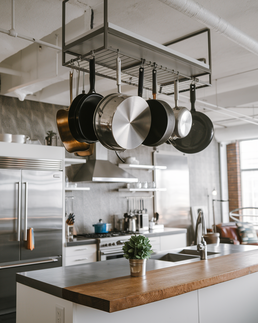 Small Ceiling Pot Rack 29 Genius Kitchen Organization Ideas 2025 for Small Spaces, Apartments ...