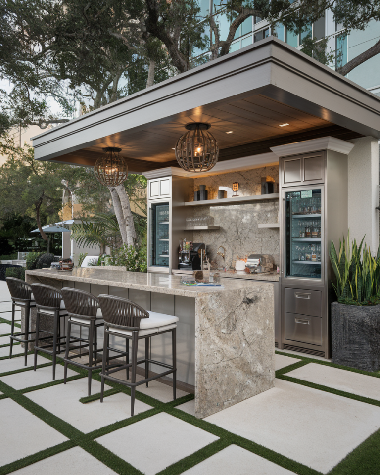 40 Outdoor Patio Bar Ideas 2025 – Stylish Layouts, Must-Have Items, and ...