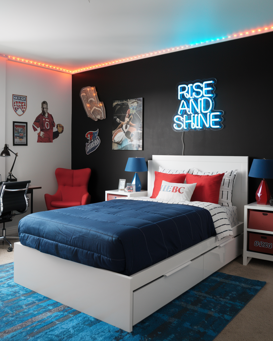41 Stylish Black Accent Wall Bedroom Ideas 2025 – Bold, Modern, and ...