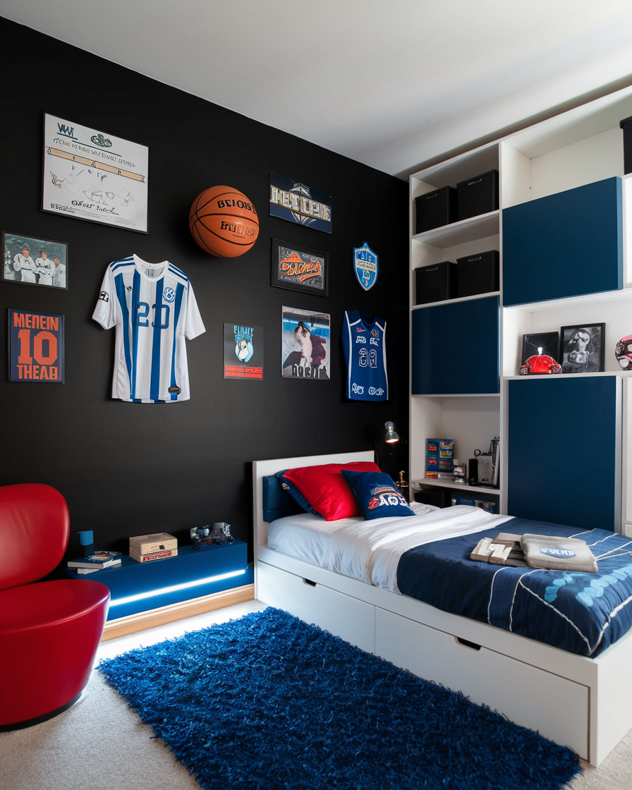41 Stylish Black Accent Wall Bedroom Ideas 2025 – Bold, Modern, and ...
