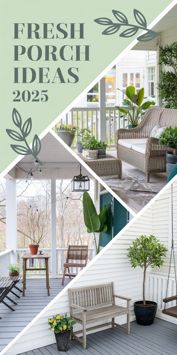 33 Porch Ideas 2025 for Front, Back, and Enclosed Spaces Including Cozy ...