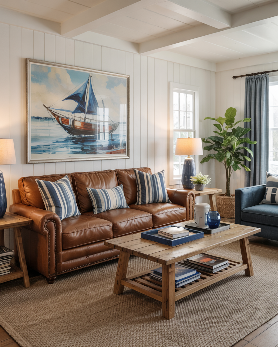 38 Coastal Living Room Ideas with Rugs Furniture and Paint Colors for a ...