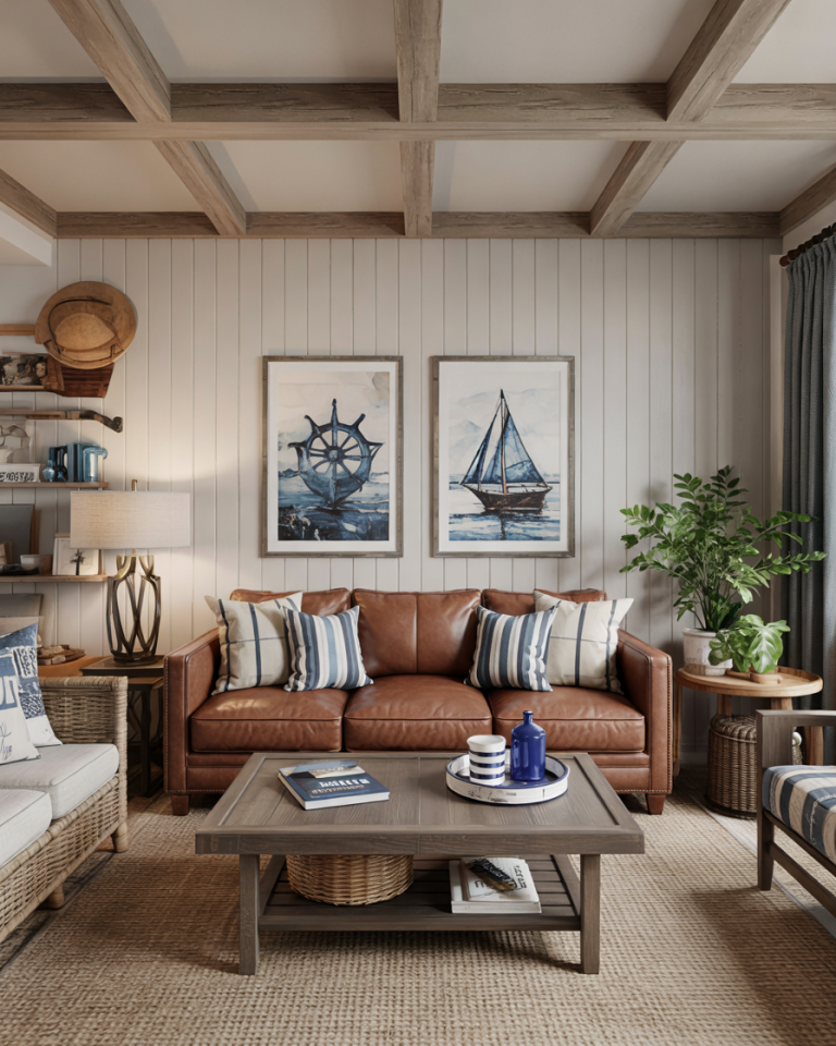 38 Coastal Living Room Ideas with Rugs Furniture and Paint Colors for a ...
