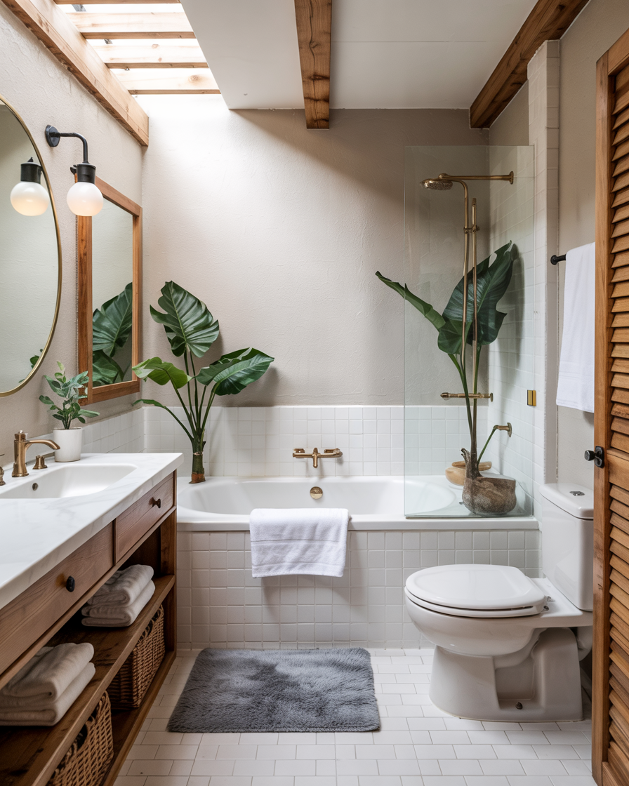 Small Bathroom Ideas 2025 with Smart Storage Modern Touches and Bold ...