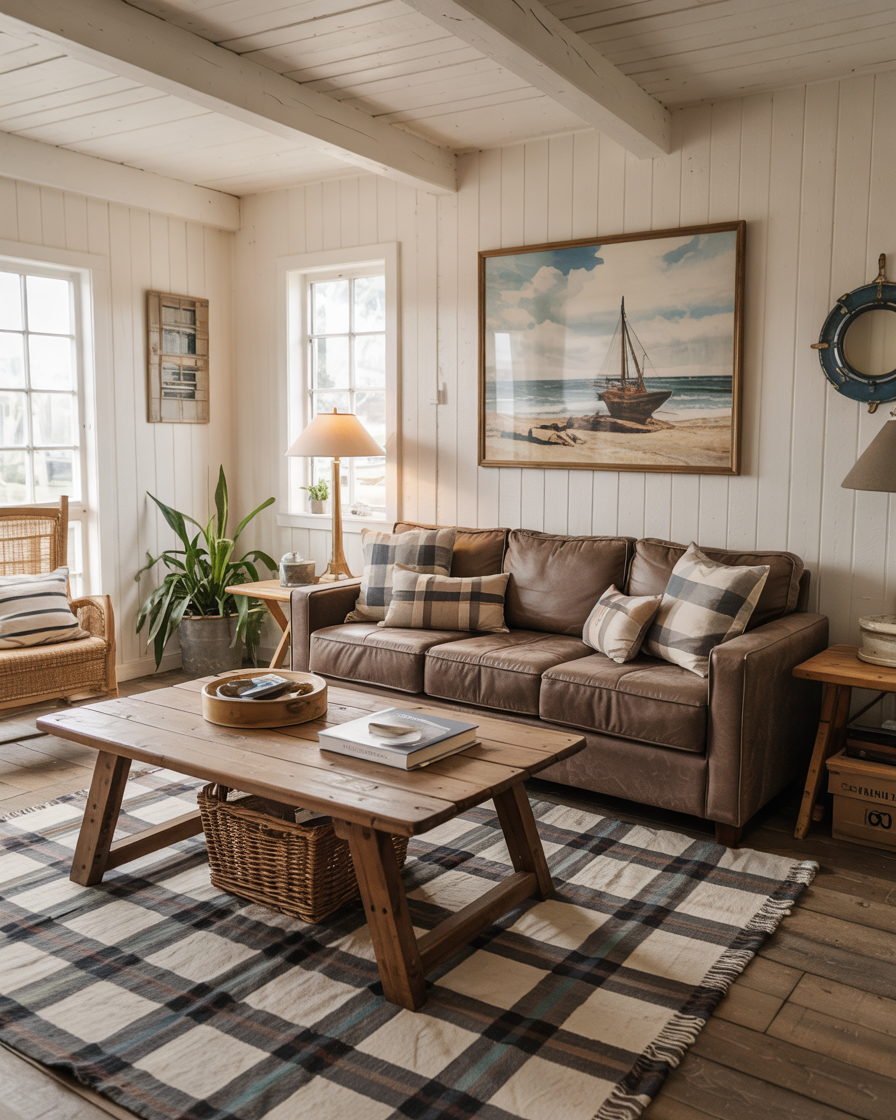 38 Coastal Living Room Ideas with Rugs Furniture and Paint Colors for a ...