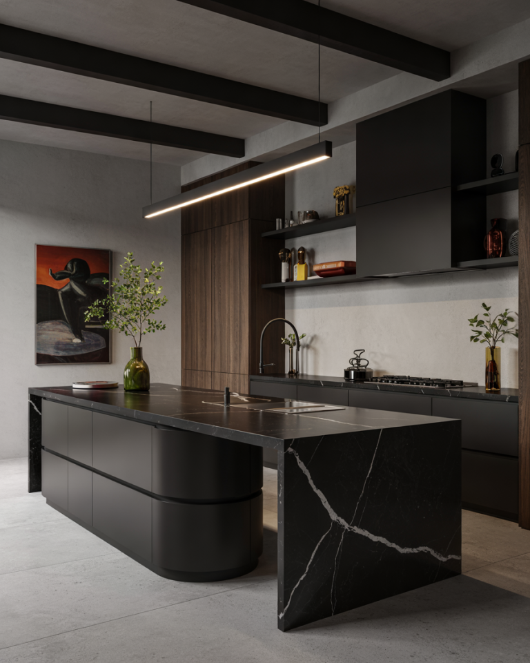 Explore 40 Dark Moody Kitchen Ideas 2025 with Stylish Decor, Cabinet ...