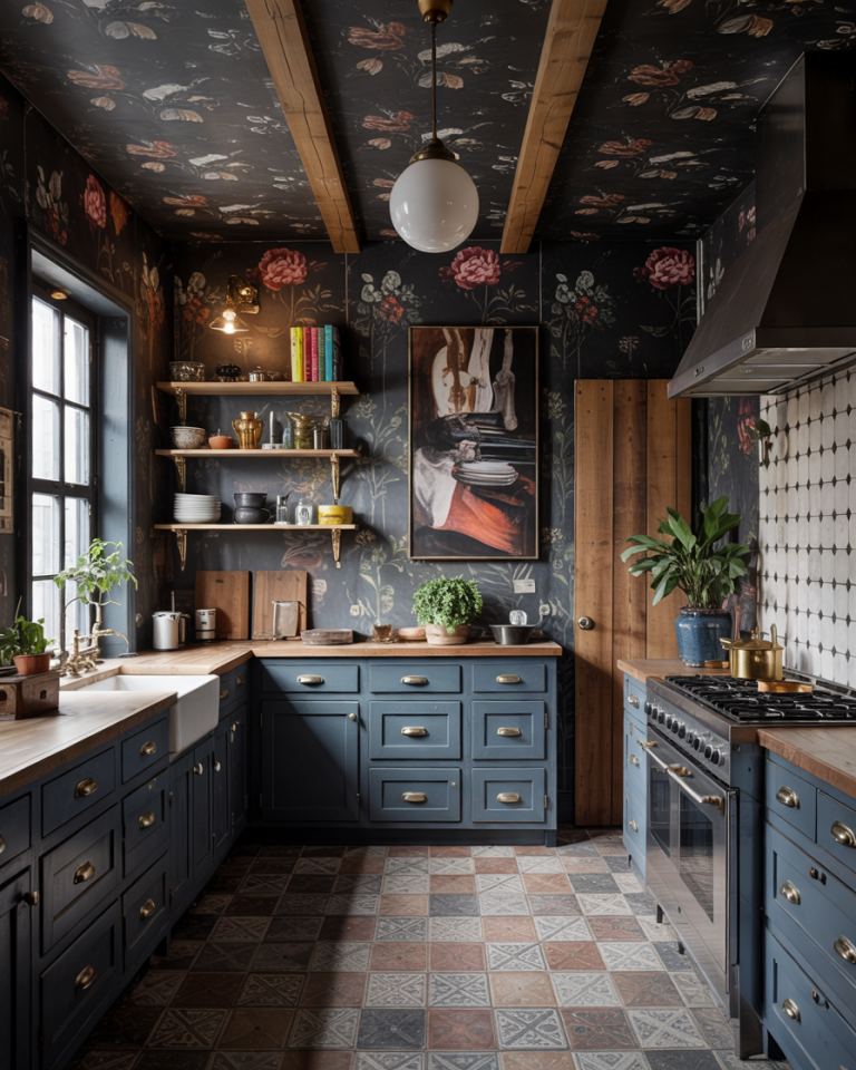 Explore 40 Dark Moody Kitchen Ideas 2025 with Stylish Decor, Cabinet ...