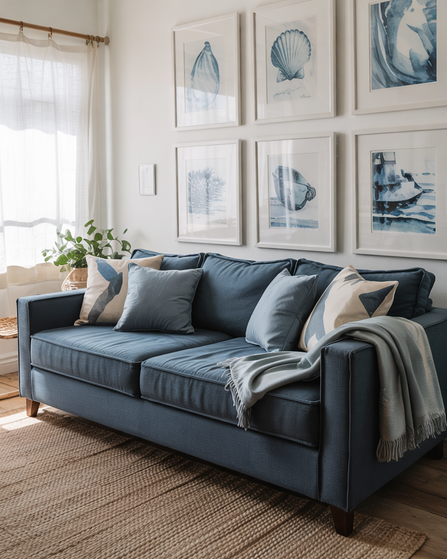 38 Coastal Living Room Ideas with Rugs Furniture and Paint Colors for a ...