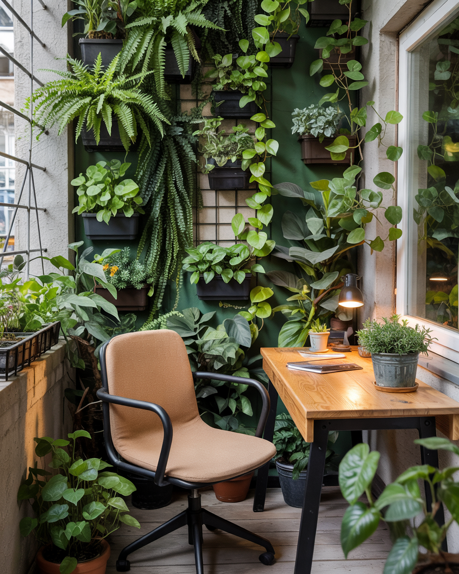 38 Balcony Workspace Ideas 2025 for Small Spaces Closed and Open ...