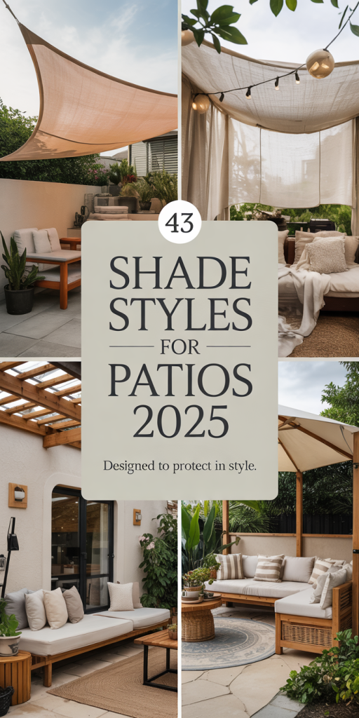 Patio Shade Ideas 2025 for Backyard and Rooftop Living with DIY and ...