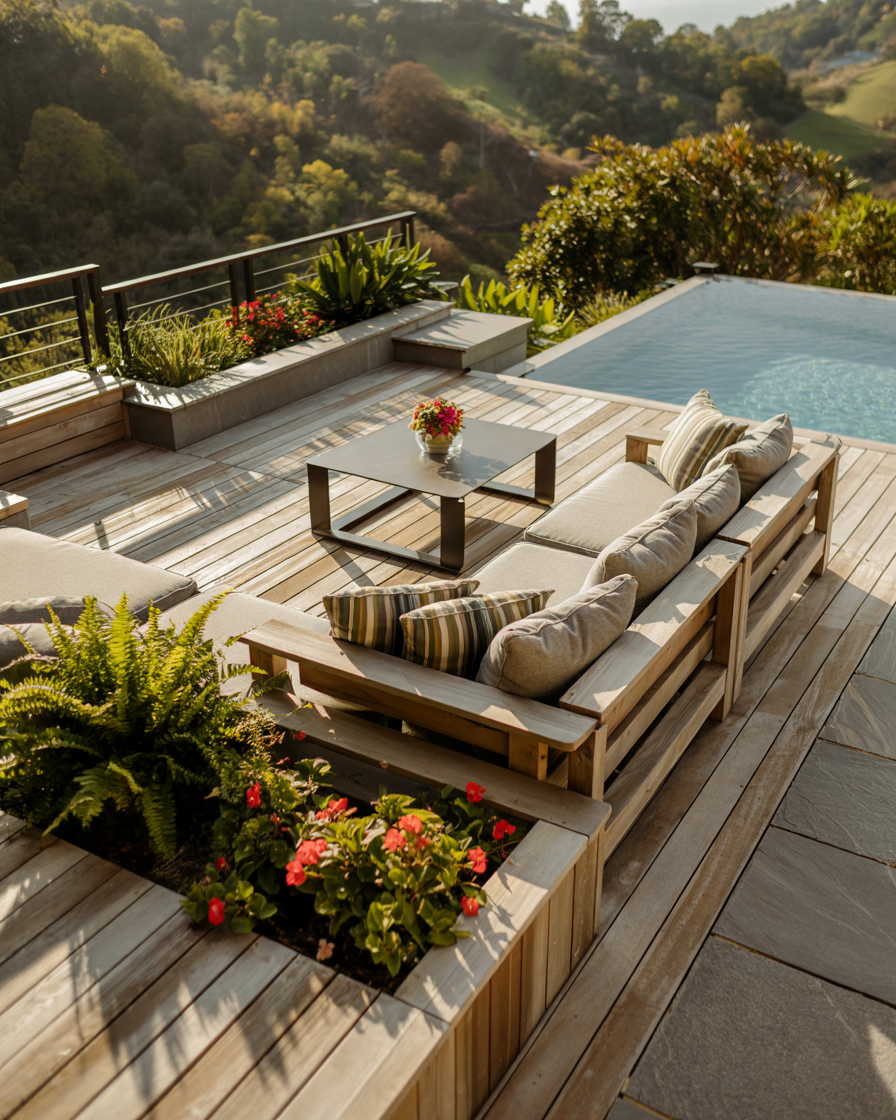 Split Level Backyard Backyard Landscaping Ideas 2025 with Modern Layouts, Low Maintenance ...