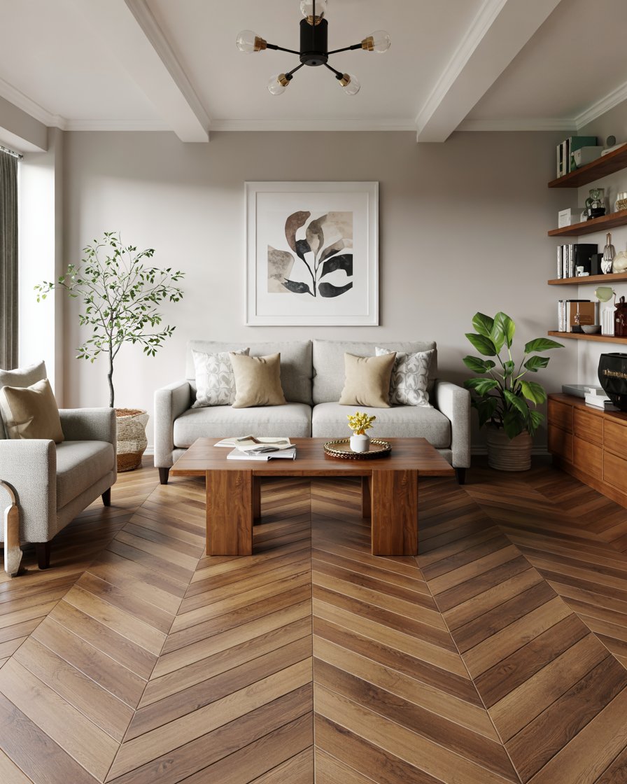 38 Living Room Floor Ideas 2025 with Tile Marble Wood Vinyl Laminate ...