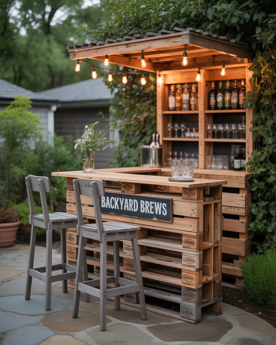 32 Backyard Bar Ideas 2025 for Budget Parties DIY Outdoor Sheds Tiny ...