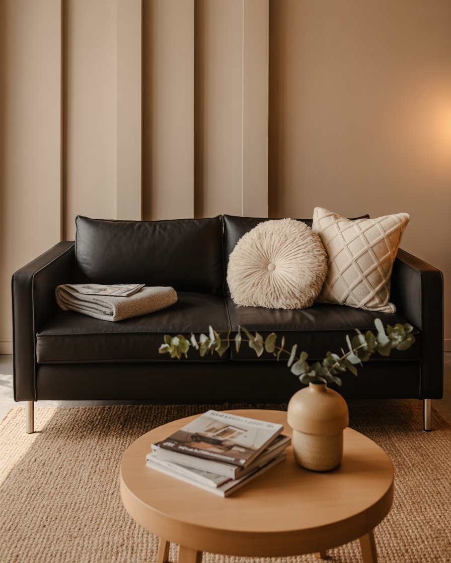 Stunning Warm Neutrals For Small Apartment image