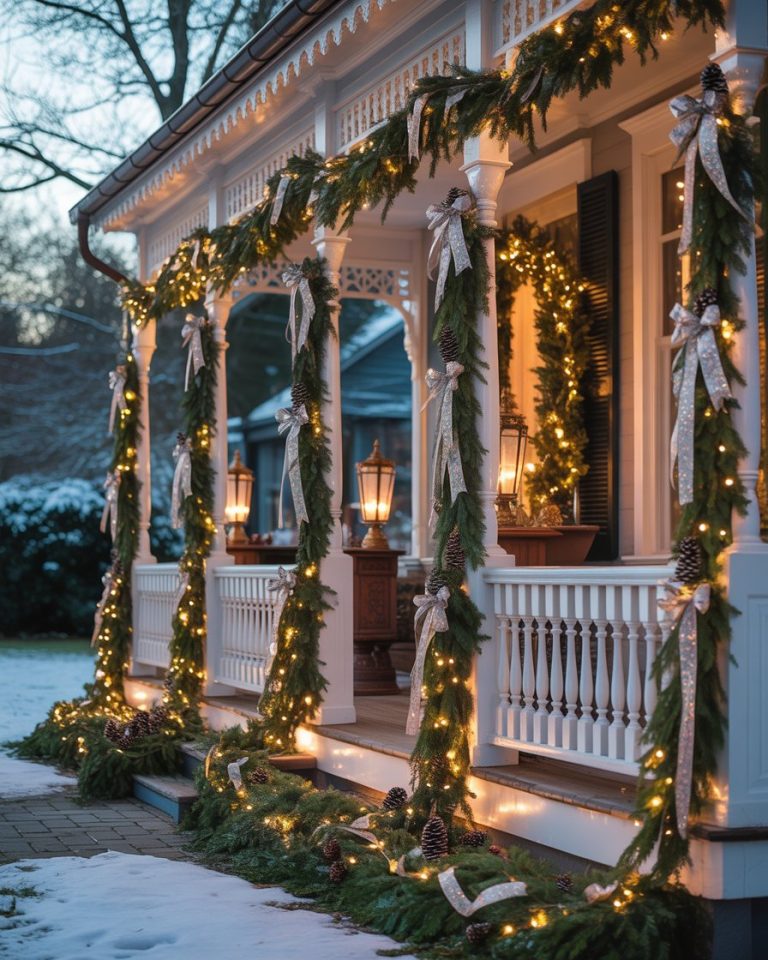 41 Front Porch Christmas Decor 2026 Ideas Rustic Farmhouse Modern ...