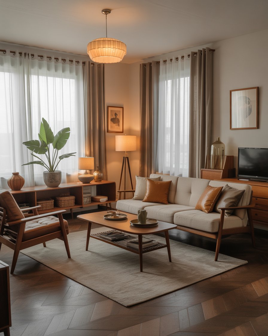 Mid Century Modern Living Room Ideas 41 Stylish Retro Vintage Designs ...