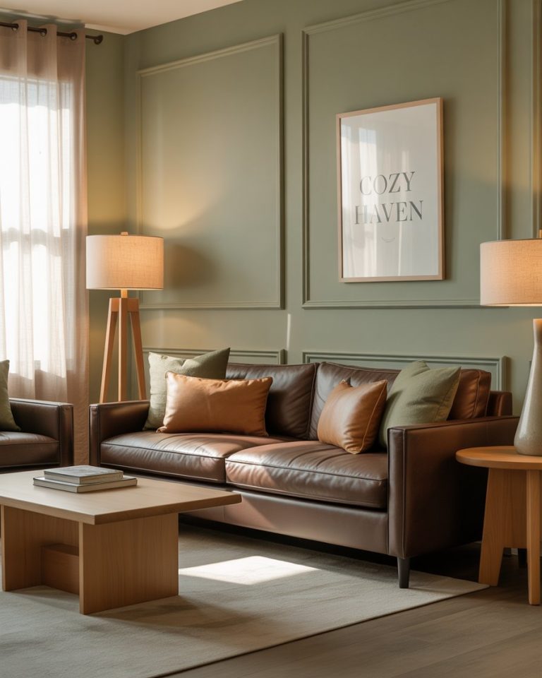 Brown living room ideas 2026 with 35 stylish designs for modern cozy ...