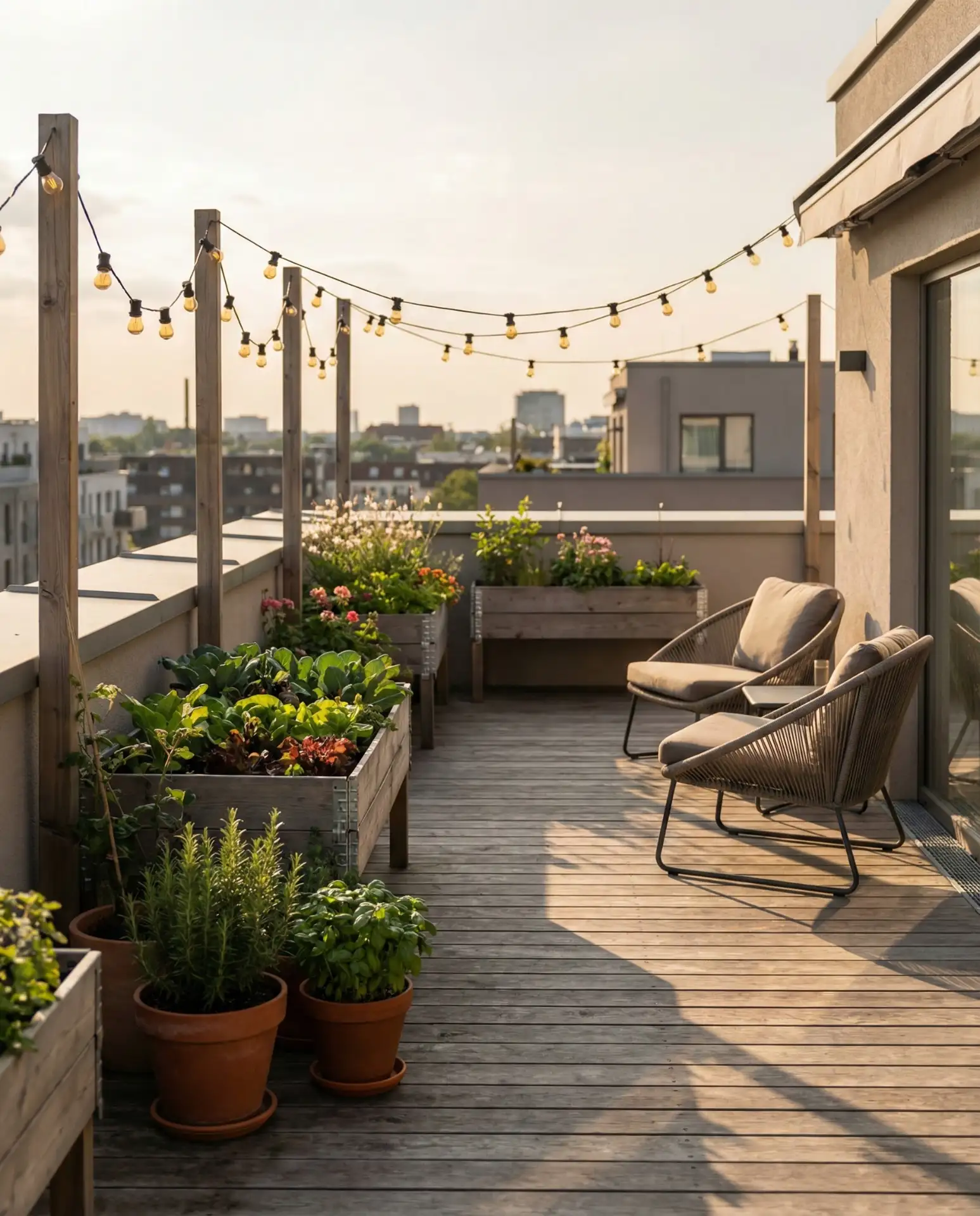 Apartment Exterior with Rooftop Garden Access 1