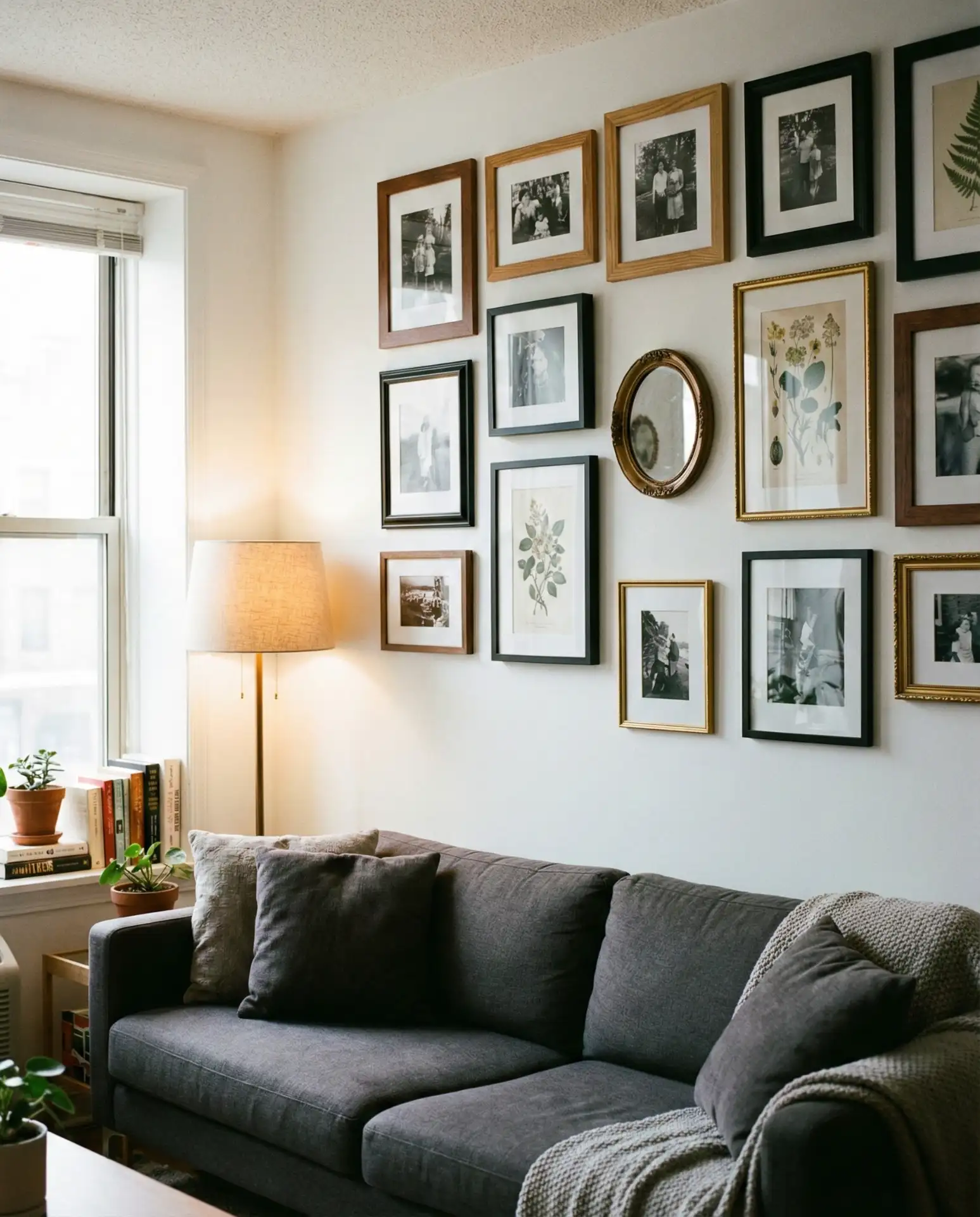Apartment Room with Gallery Wall and Personal Collections 1