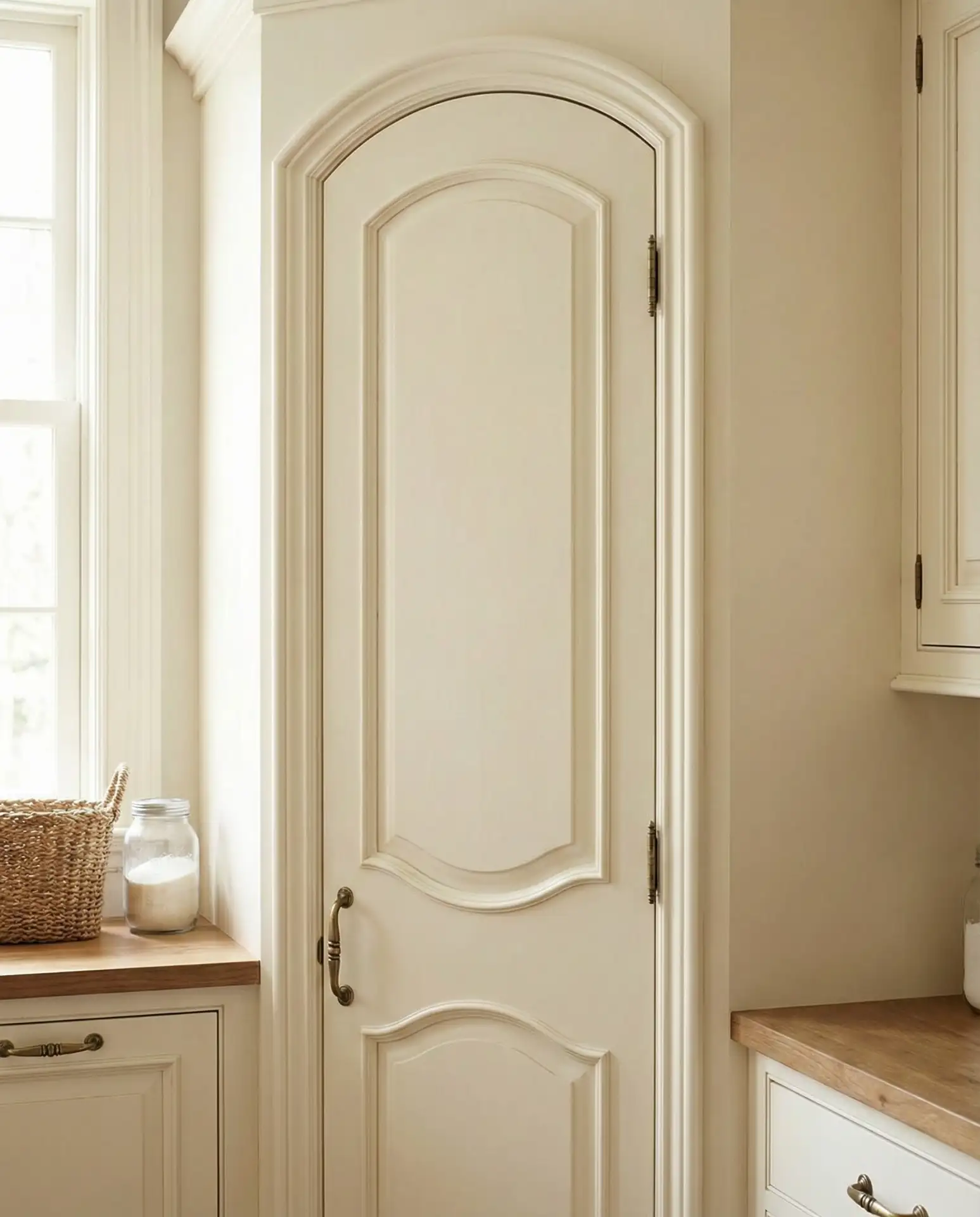 Arched Pantry Door with Vintage Appeal 2