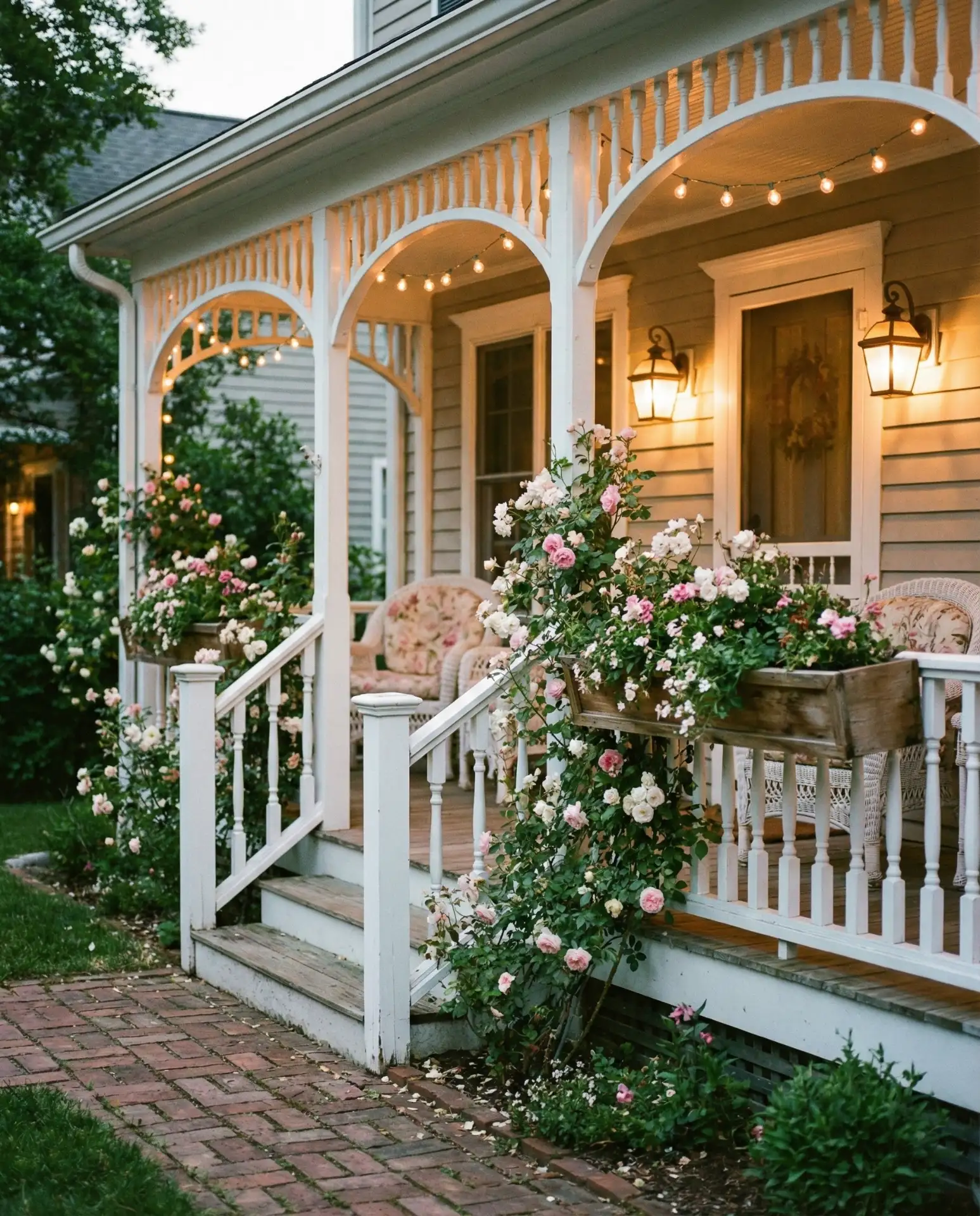 Arched Top Railings for Cottage Charm 2