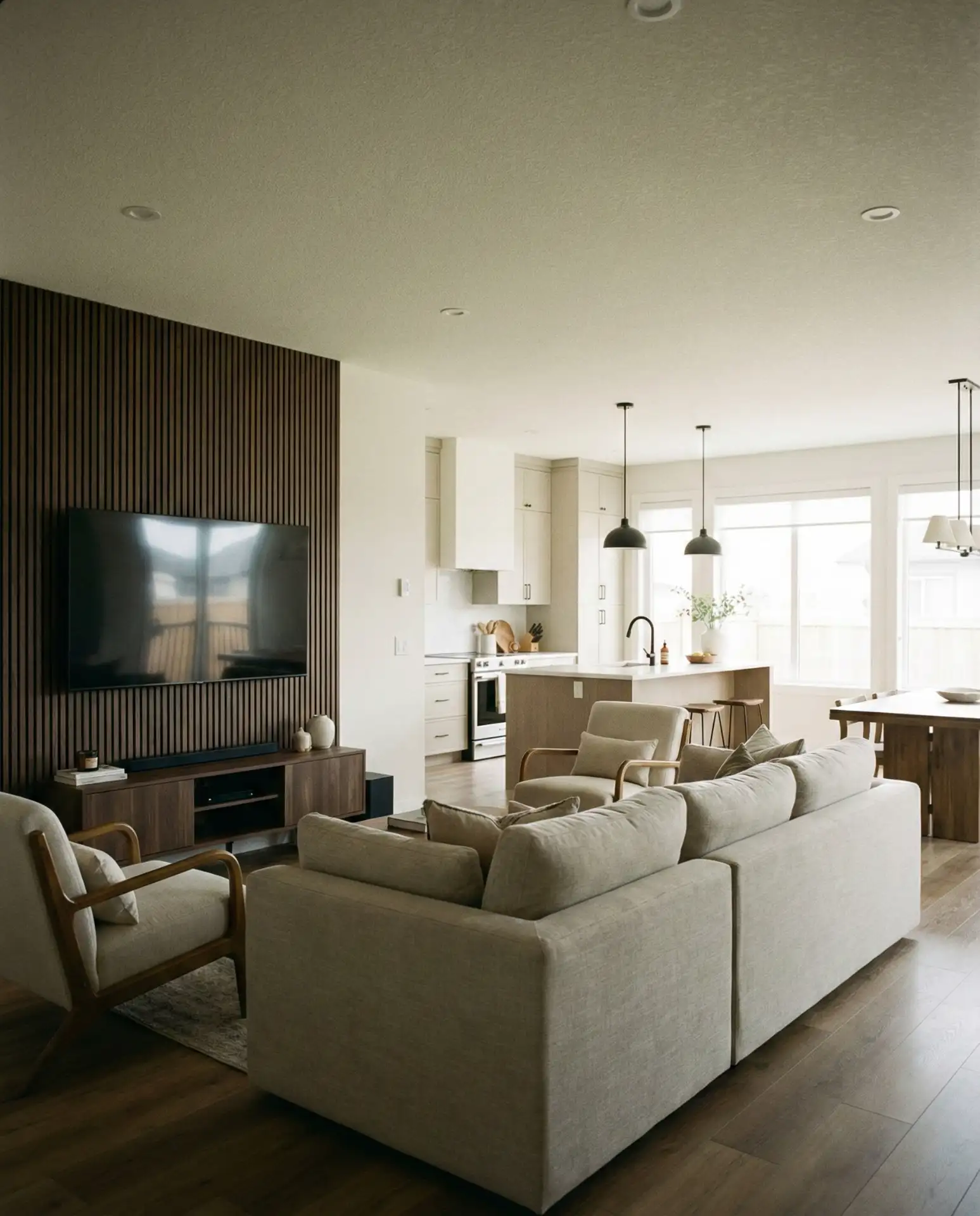 Basement Family Room with Theater Seating 2