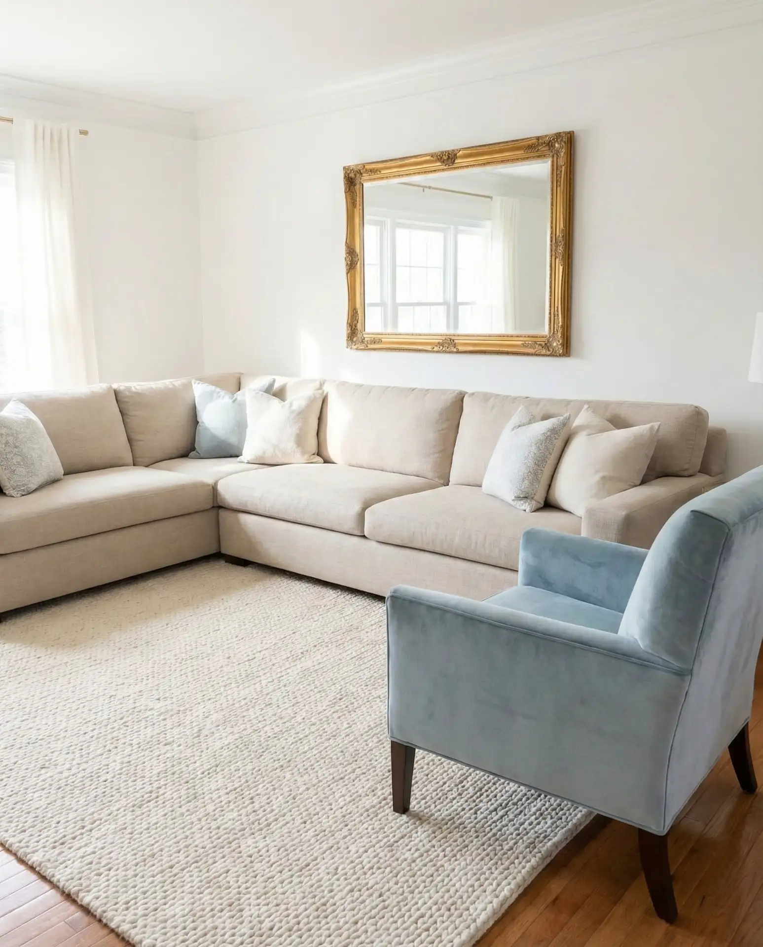 Beige and Soft Blue Transitional Elegance 2