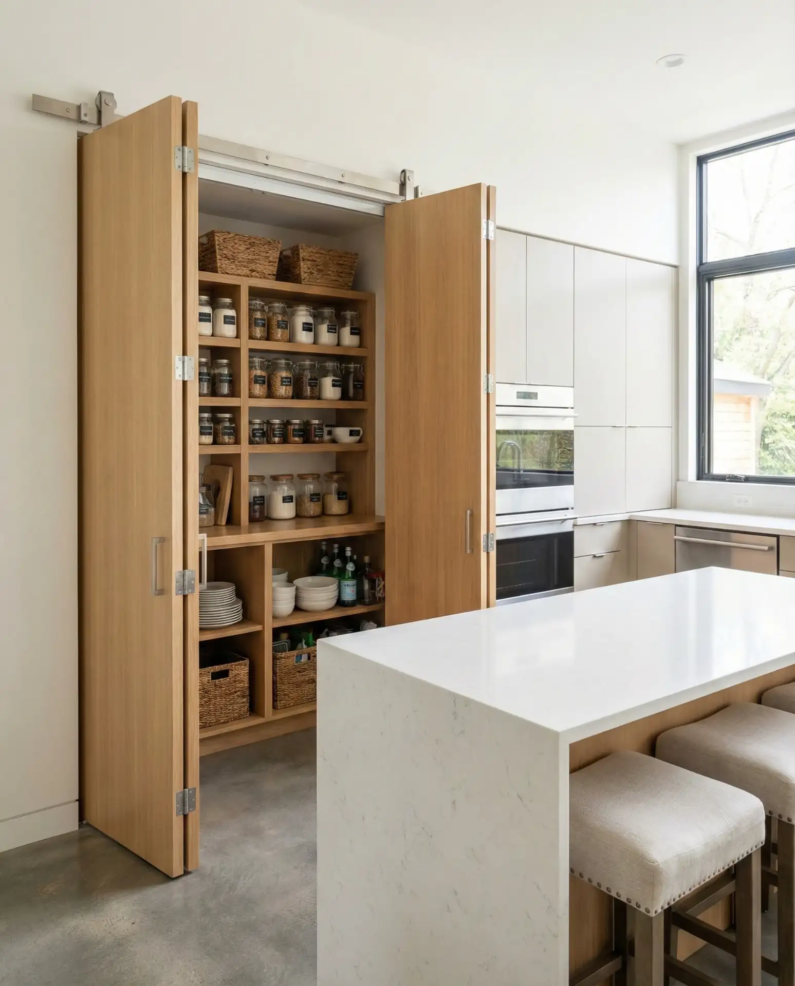 Bi-Fold Pantry Door for Wide Openings 2