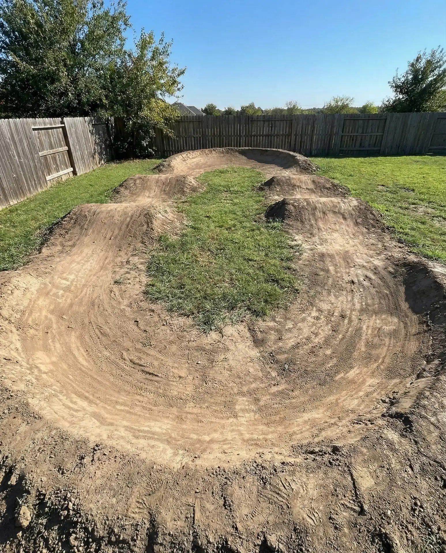 Bicycle Pump Track with Berms and Rollers 1
