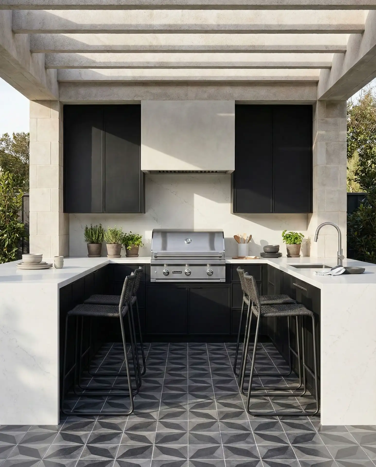 Bloxburg-Inspired Symmetrical Modern Kitchen 1