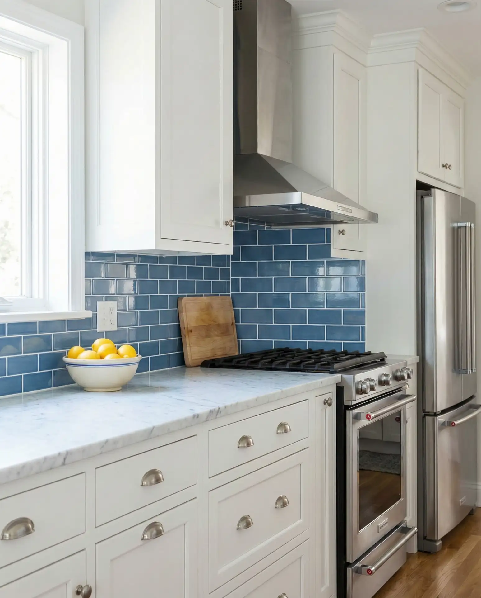 Blue Subway Tile Backsplash 2