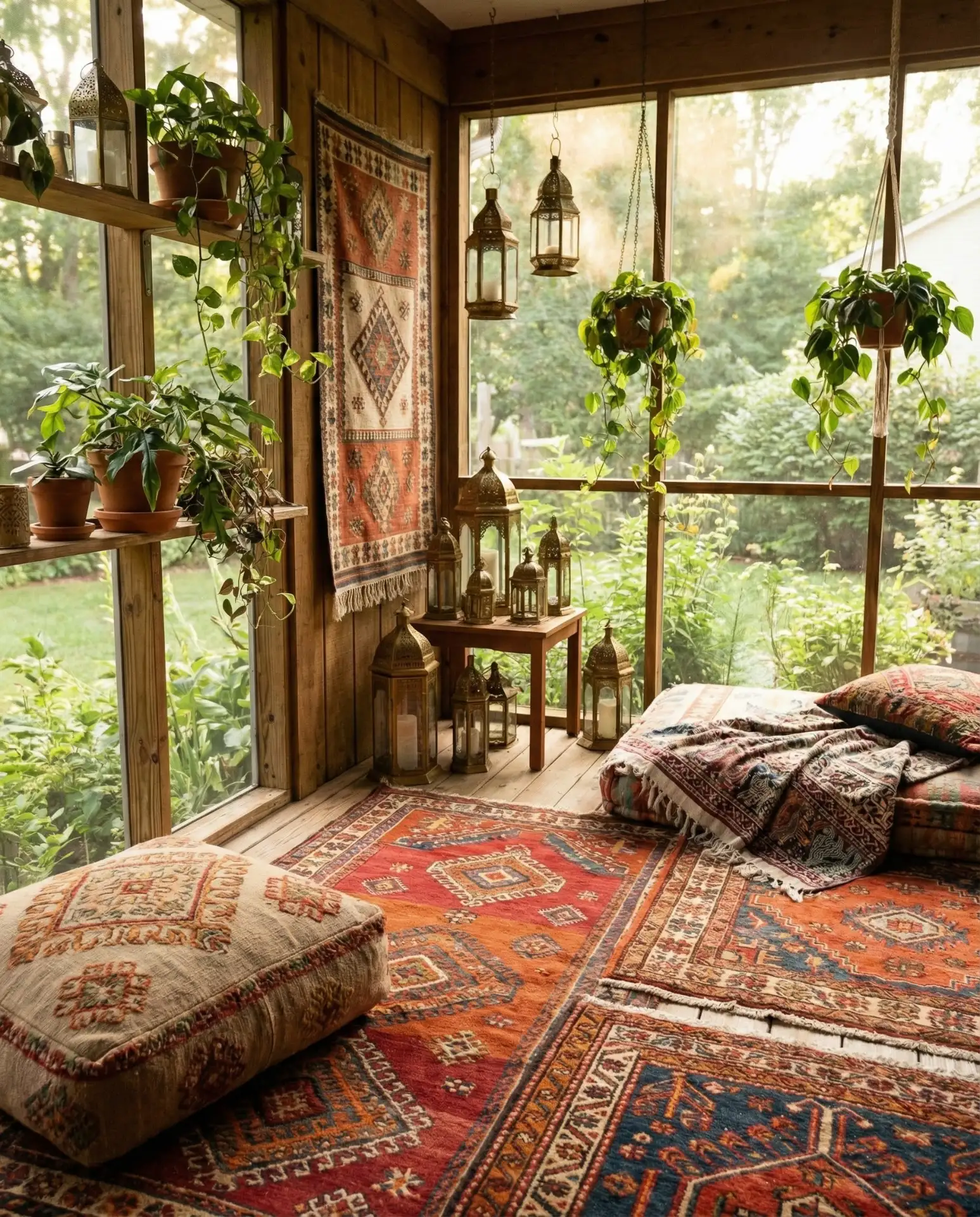 Boho Hippie Haven with Layered Textiles 1