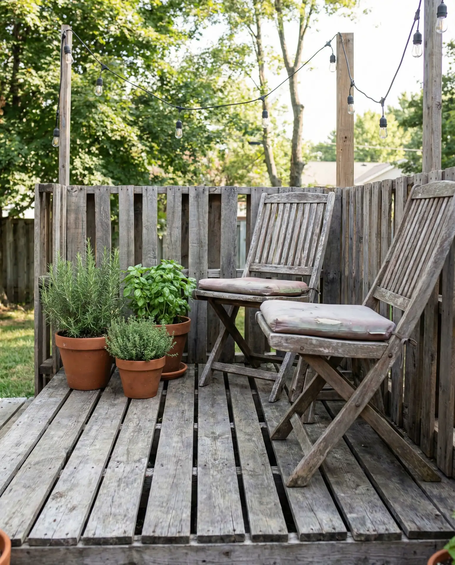 Budget-Friendly Pallet Deck Transformation 1