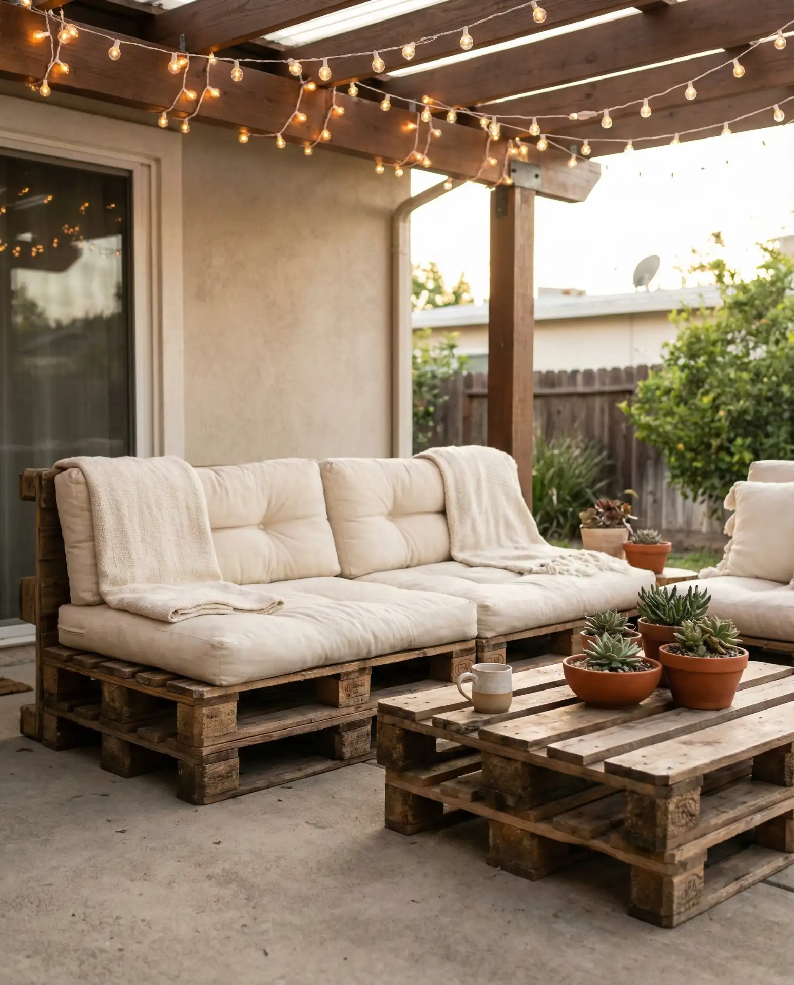 Budget-Friendly Pallet Furniture Lounge 1
