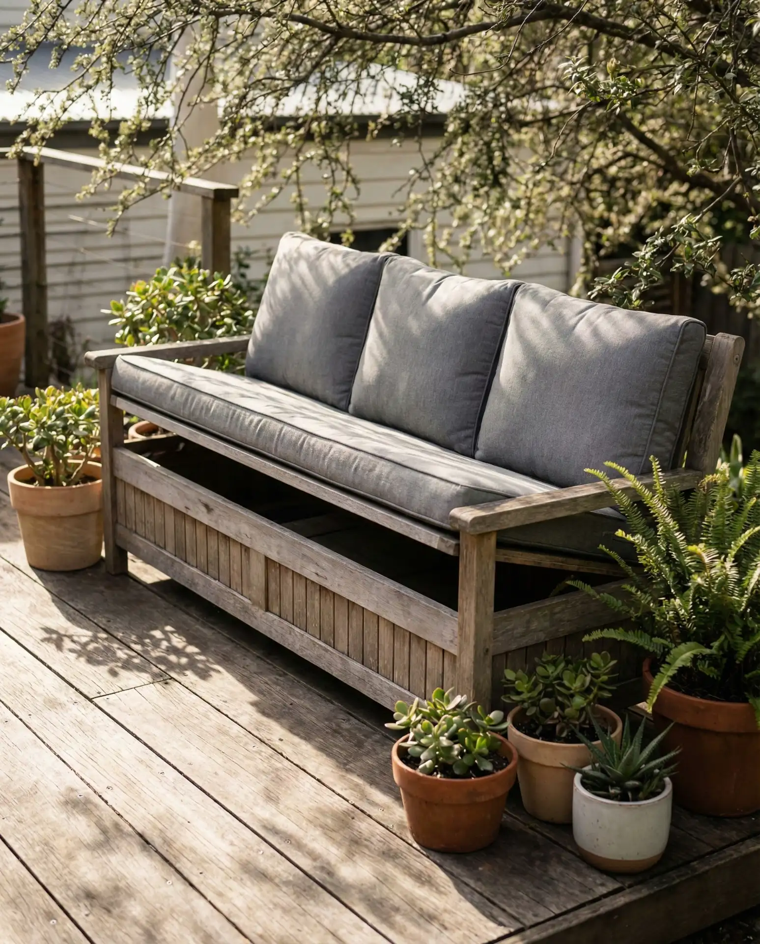 Built-In Storage Bench Design 1