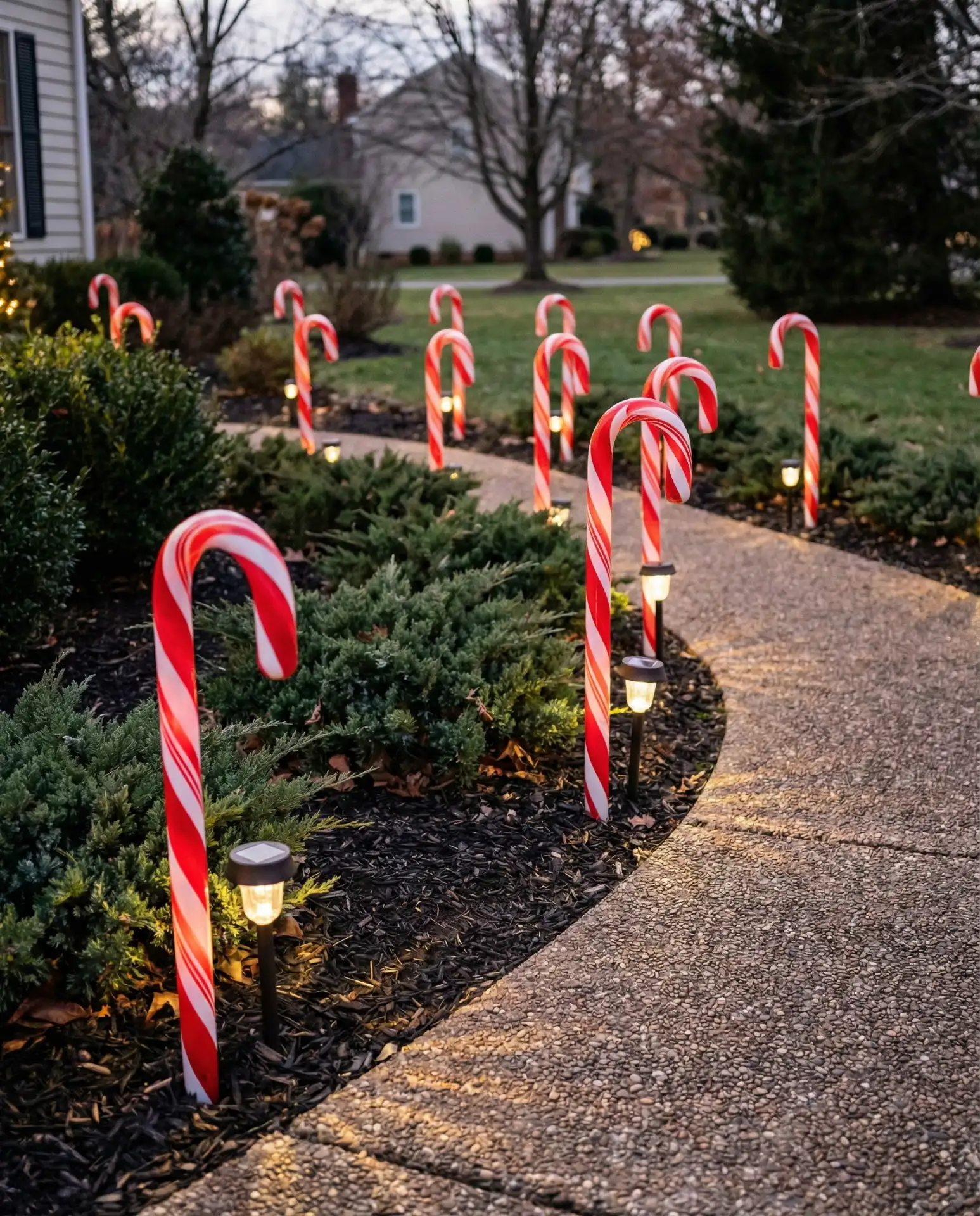 Candy Cane Border for Garden Beds 1