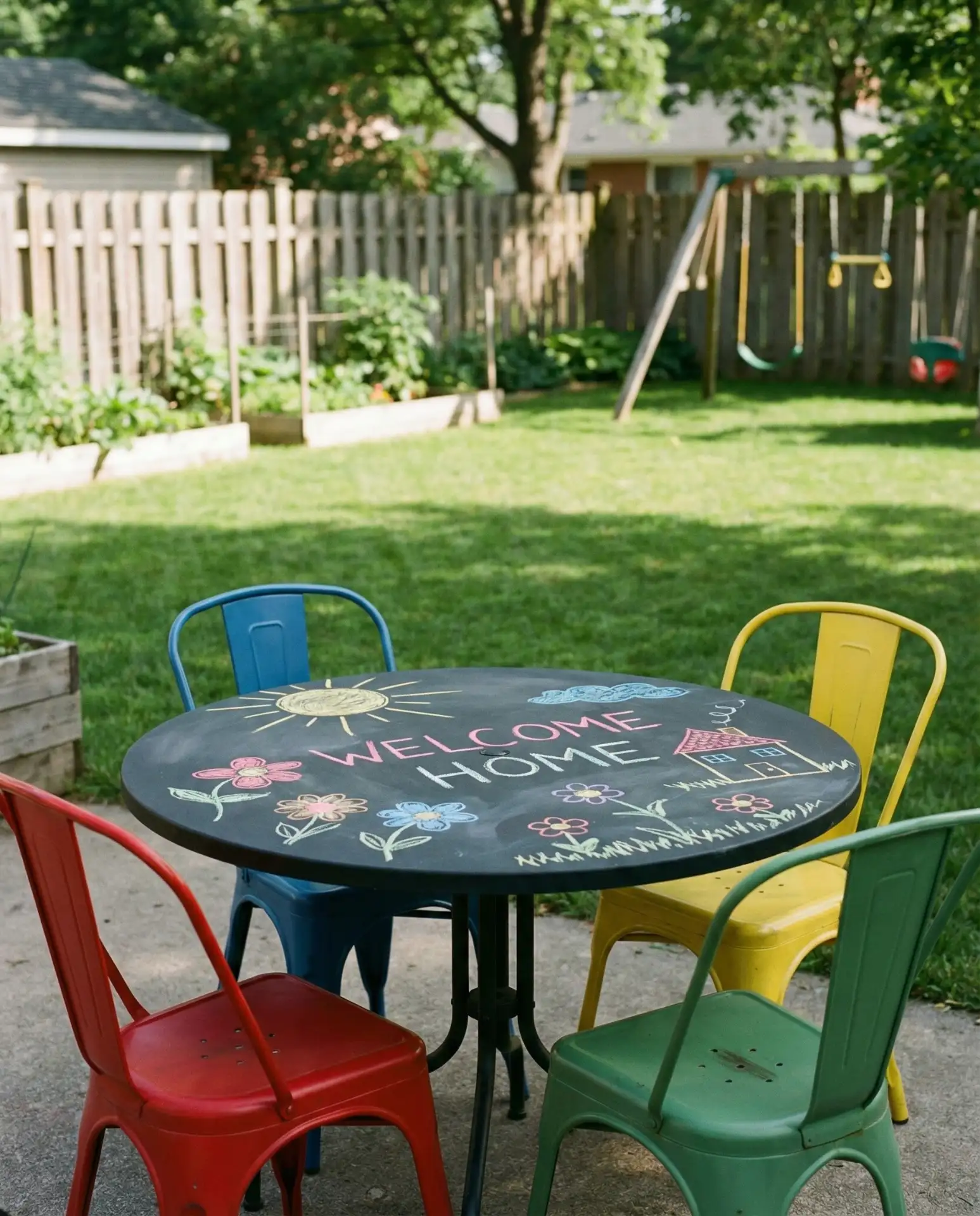 Chalkboard Paint Surface for Interactive Dining 1