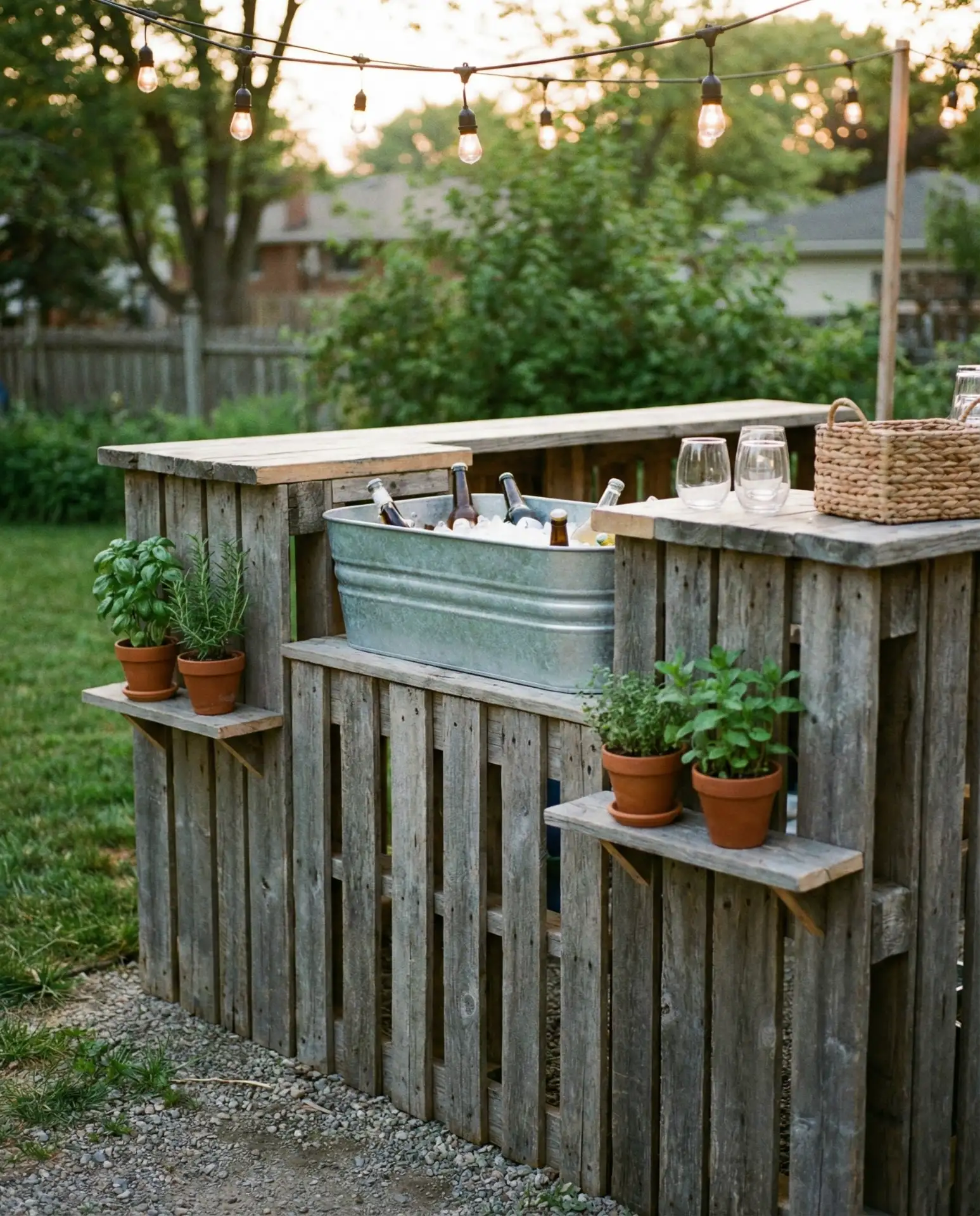 Cheap DIY Pallet Bar with Built-In Cooler 1
