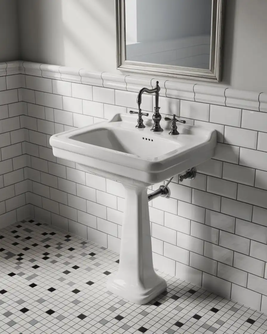 Classic Pedestal Sink 2