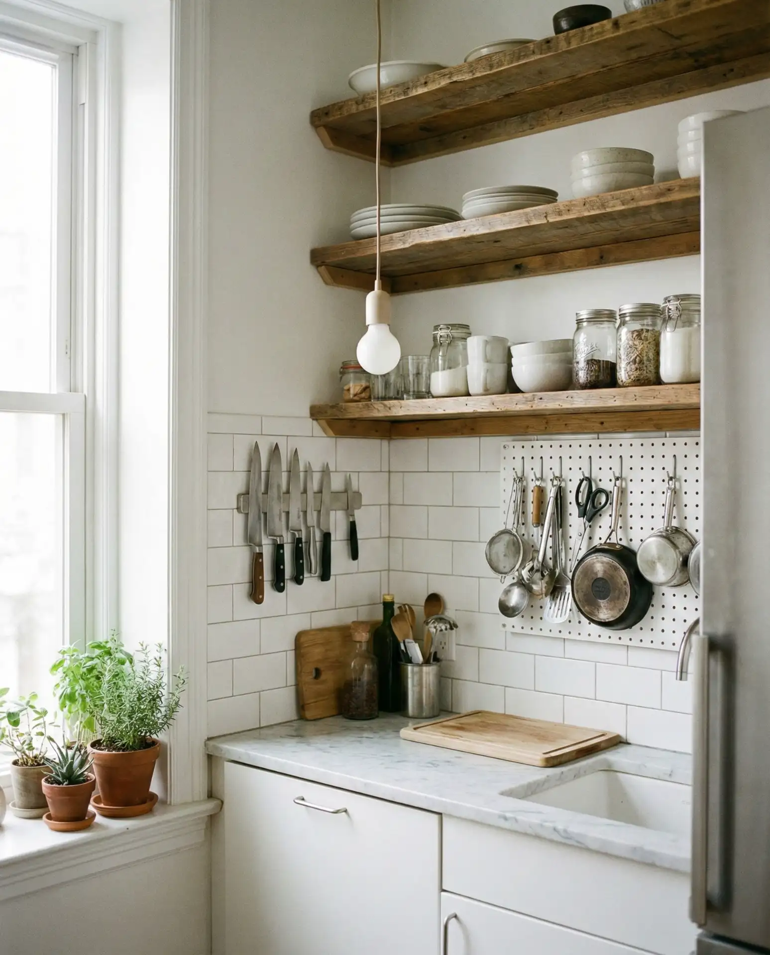 Compact Micro Kitchen with Vertical Storage 1