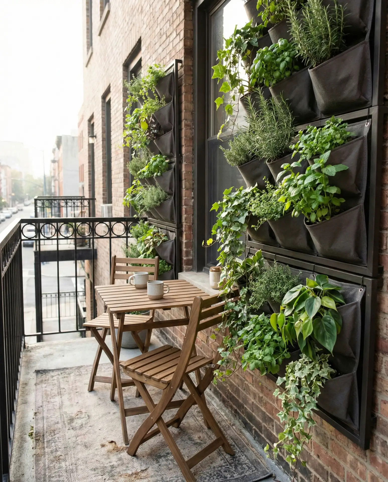 Compact Vertical Garden for Urban Balconies