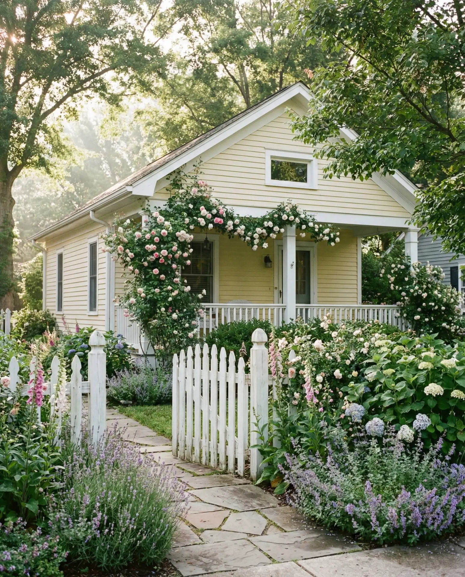 Cottage Garden with Climbing Vines
