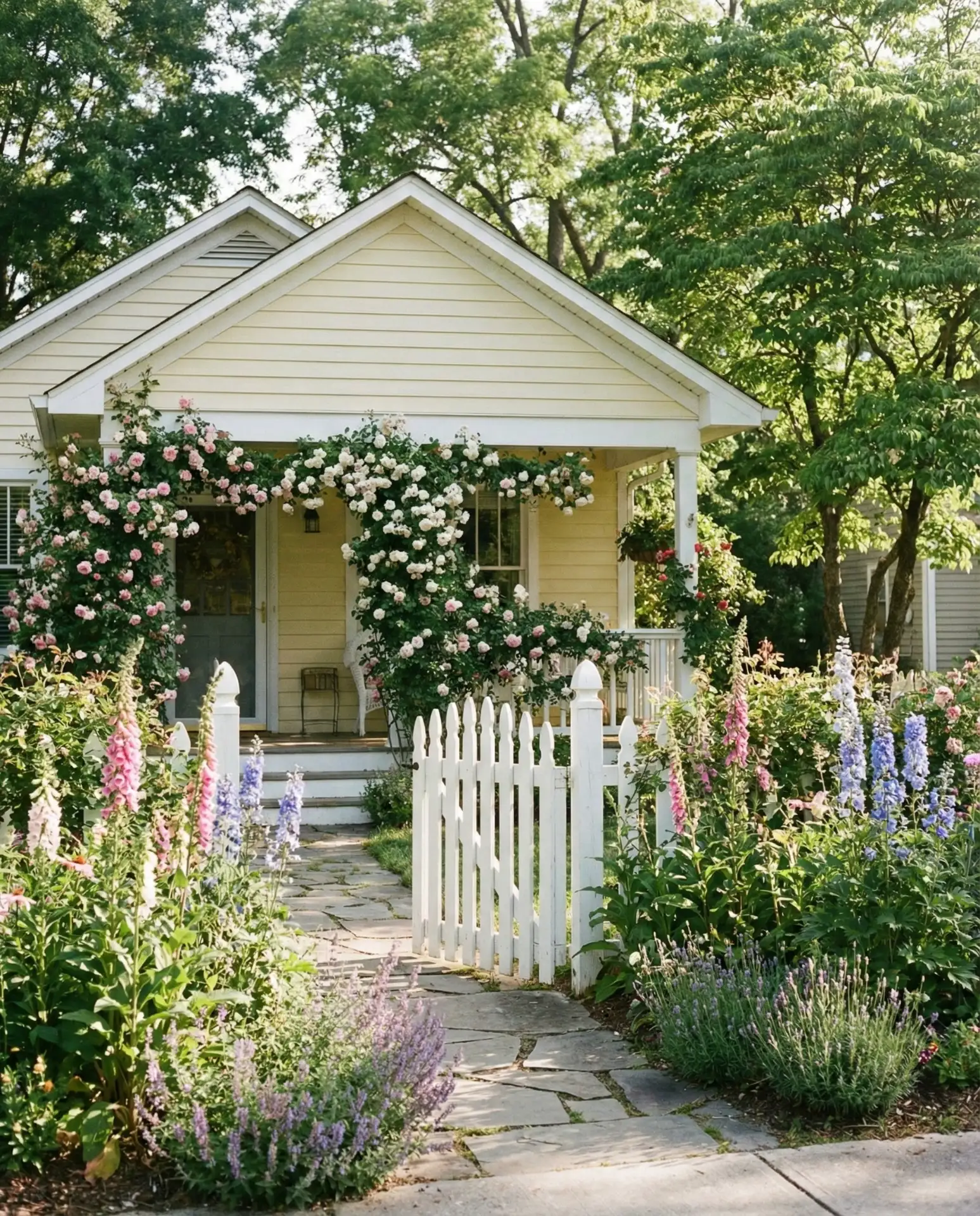 Cottage Garden with Climbing Vines