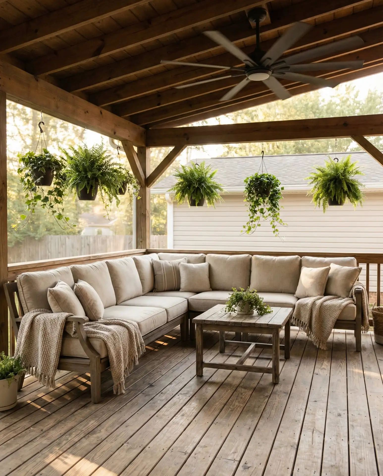 Covered Deck with Year-Round Comfort 2
