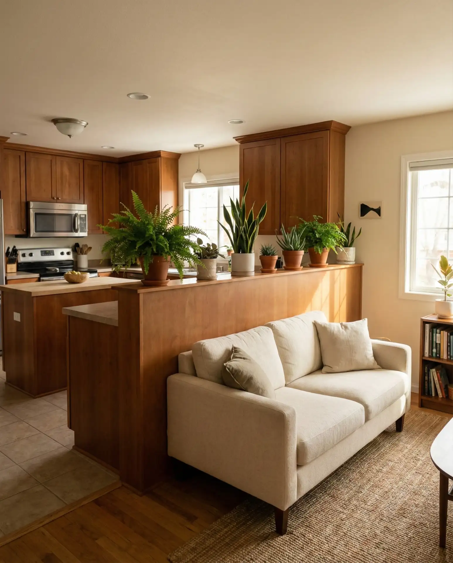 Cozy Sitting Room Integration with Low Partition 1