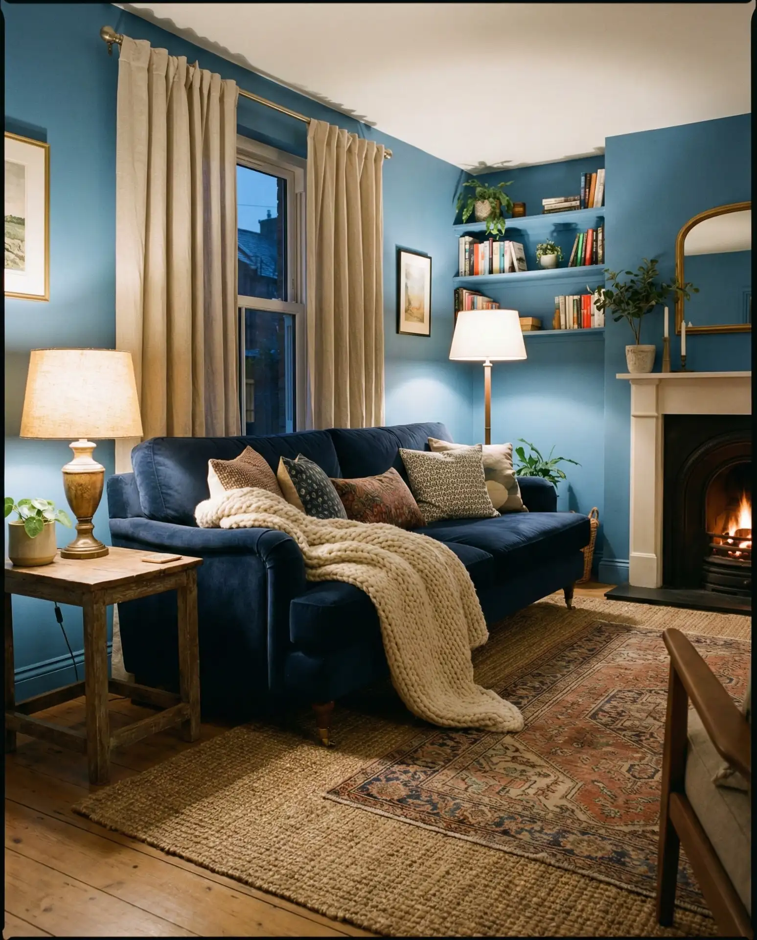 Cozy Textured Blue Layers 2